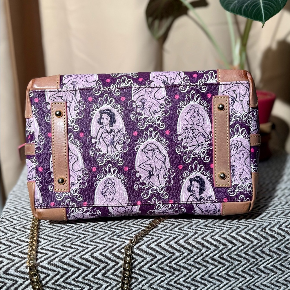 Dooney & Bourke Purple Princess-Print Satchel - Picture 8 of 16